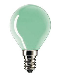 Лампа накаливания цветная - Philips Party 15W E14 220-240V P45 GR 1CT/10X10F 871150033257850 фото