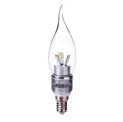 Лампа светодиодная (свеча на ветру) - LUNA LED B35 DIM tailed 6W 3000K E14 30000h прозрачная - luna-60240 фото
