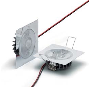 Светильник светодиодный встраиваемый (квадратный) - Vossloh-Schwabe LEDSpot SmartLine LCH-009 XTE 4500K bin Q5 белый - 548432 фото
