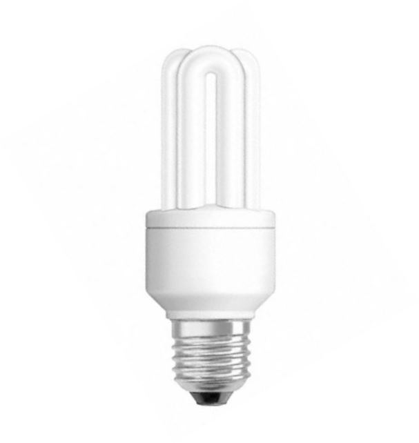 Компактная люминесцентная лампа U-образная Osram - DULUXSTAR 14W 41-827 220-240V 800lm E27 8000h d45x129 - 4008321112996 фото
