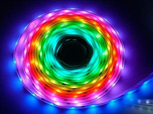 Лента светодиодная KOMTEX (Comtech) гибкая PROF-серии PFS 5050-60-14.4-12V-IP20-5m-10mm RGB CH9400129 фото