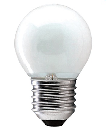Лампа накаливания шарик - Philips NighTL-5/8W E27 220-250V P45 FR 1CT 871150001412250 фото