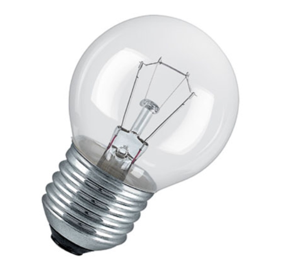 Лампа накаливания шарообразная - OSRAM CLAS P CL 15W 230V 100lm E27 прозрачная - 4050300008462 фото