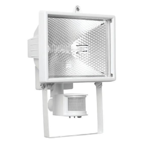 Прожектор галогенный с датчиком движения - Navigator NFL-SH1-500-R7s/WH 230V J117 белый - 94610 фото