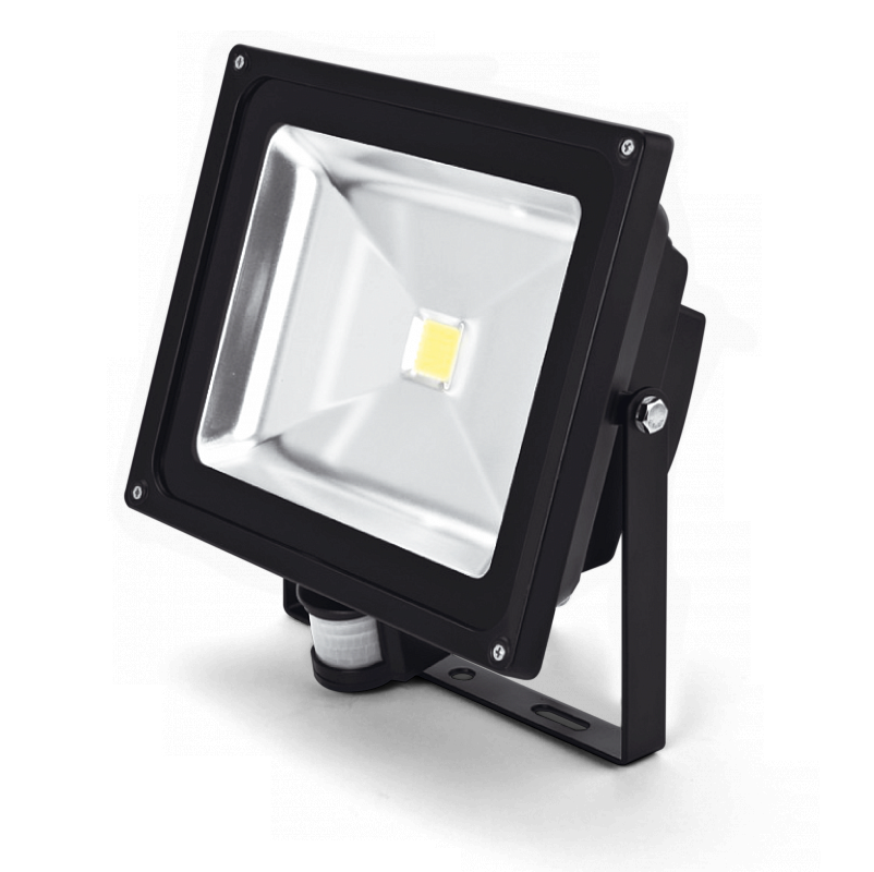 Прожектор светодиодный (с датчиком движения PIR) - X-Flash FL PIR 220V 50W 4000K 4250lm 50000h чёрный - X-F-45488 фото