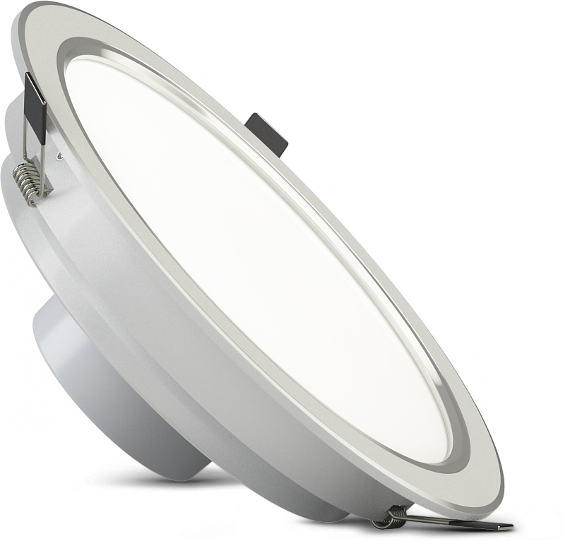 Светильник светодиодный встраиваемый - X-Flash DOWNLIGHT 220V 18W 3000K 1330lm 50000h 120° серебристый - X-F-43729 фото