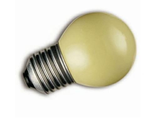 Лампа накаливания шарообразная цветная – Foton DECOR P45 CL 10W E27 YELLOW FOTON_DECOR_P45_CL_10W_E27_YELLOW фото