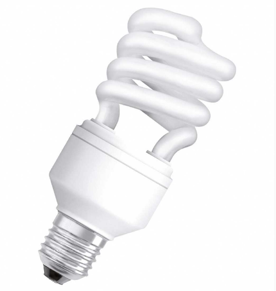 Лампа люминесцентная cспиралевидная OSRAM DULUX INTELLIGENT DIM - TWIST 20W/825 E27 1300lm 2500K - 4008321953605 фото
