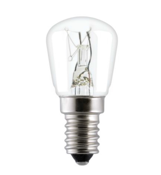 Лампа накаливания GE цилиндрическая миниатюрная -SPECIAL Pygmy T FRID 15W P1 CL E14 230V (холодильник D26mm прозрачные) цилиндрическая миниатюрная - 91950 фото