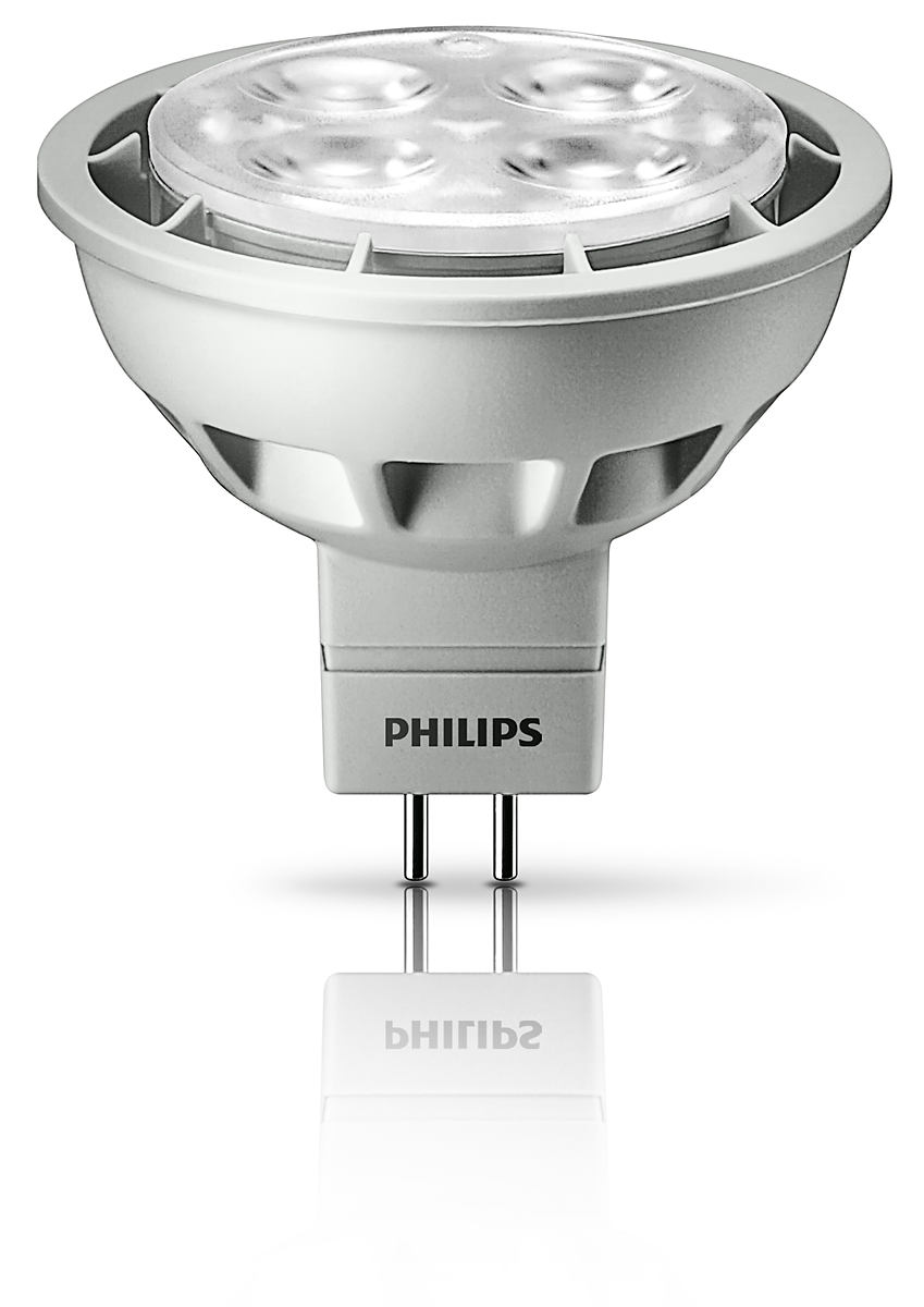 Лампа светодиодная направленного света - Philips LED 5-50W GU5.3 6.5K 12В MR16 24D - 929000237138 фото