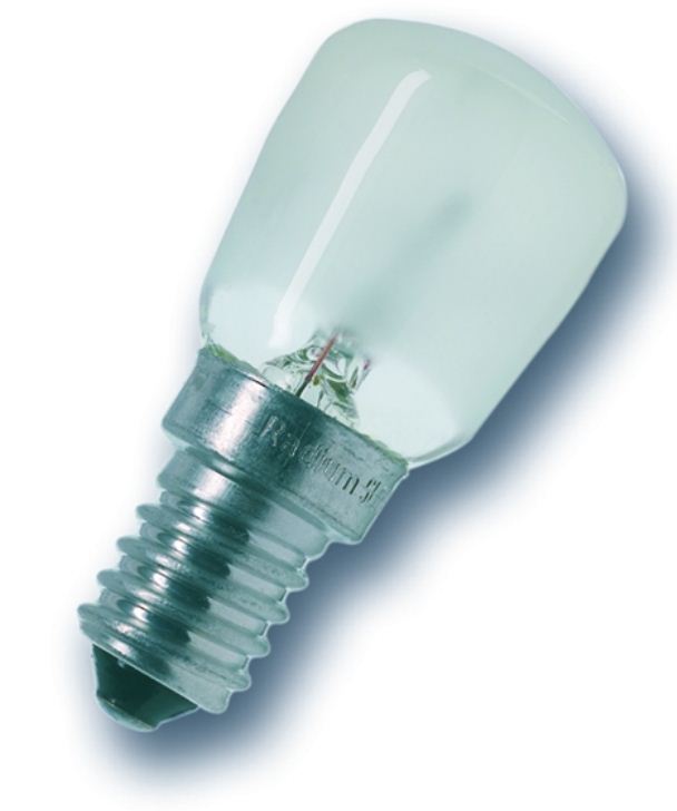 Лампа миниатюрная накаливания для холодильников - Radium P 25W 230V E14 - 19218596 фото