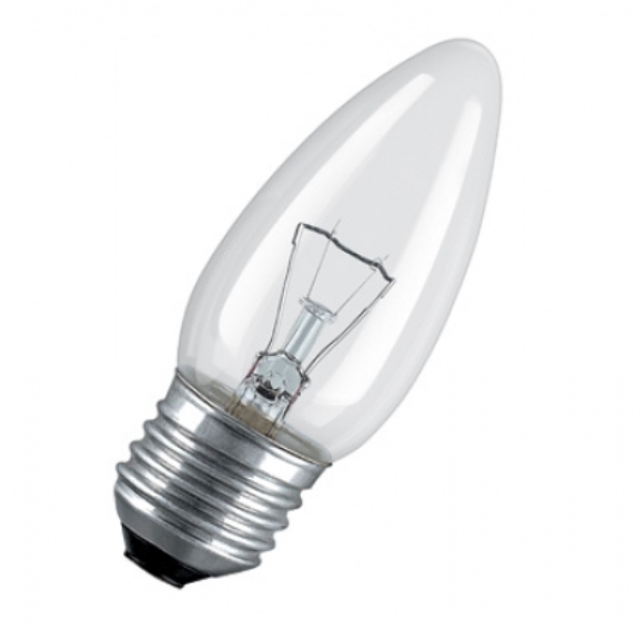 Лампа накаливания свечеобразная - OSRAM CLAS B CL 25W 230V 210lm E14 прозрачная - 4050300332246 фото