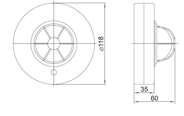 Датчик движения инфракрасный IEK ДД 024 код: LDD11-024-1100-001 фото