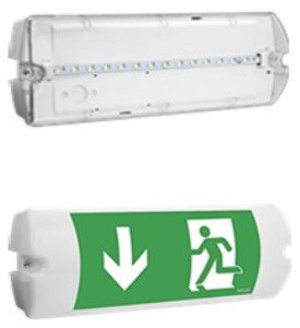 Аварийный светильник Awex ECO HELIOS LED ECO IP65 1.2W 3ч, постоянного типа, прозрачный рассеиватель - HL1.2E3SATR фото