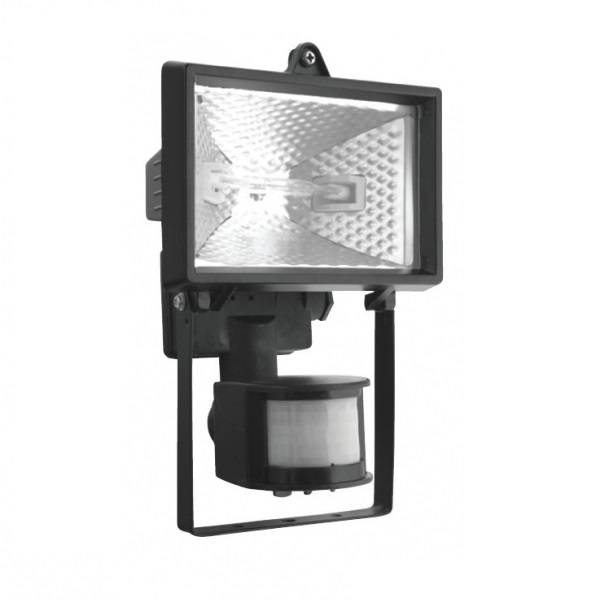 Прожектор галогенный с датчиком движения - Navigator NFLSH1-500-R7s/BL 230V J117 чёрный - 94611 фото