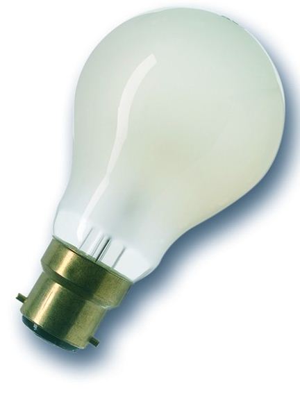 Лампа накаливания стандартная - GE 60A1/ F/B22 230V A50 BX1/10/120MIH 17996 фото