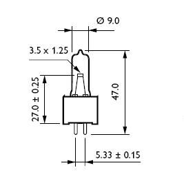 Лампа специальная медицинская - Philips 6390 DZA 30W 10.8В G5.3 822234361802 фото