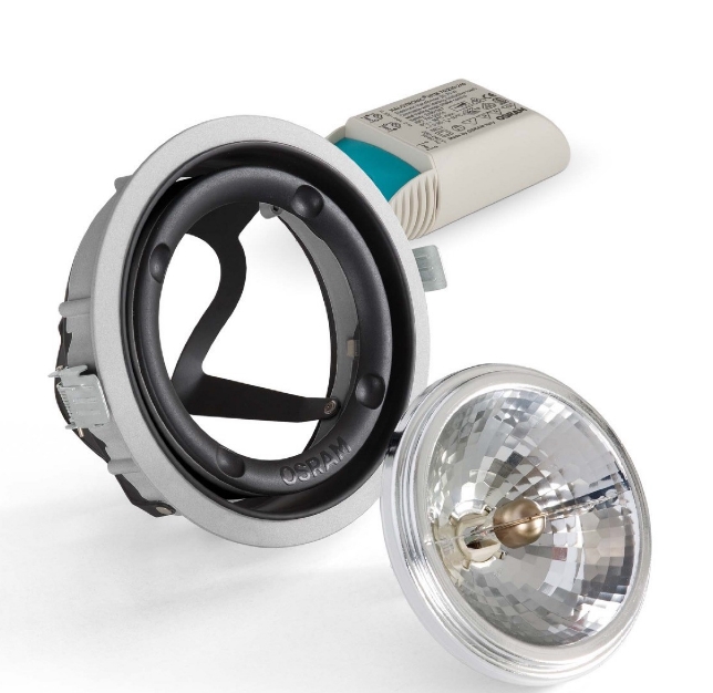 Светильник акцентный - OSRAM KIT DOWNLIGHT HALOSPOT 111 ES белый 50W, 6° 230-240V 3000K - 4008321335944 фото