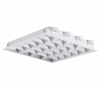 Светильник потолочный 600x600 (V-образный отражатель) - OSRAM Siteco louvre L 4X18W T8 M600 RIBB 230-240V - 4039806015365 фото
