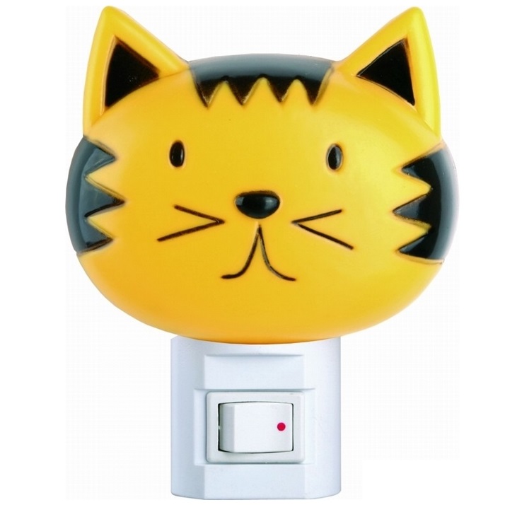Ночник-кошка с выключателем - Camelion NL-003 7W 220V E14 - Camelion-9198 фото