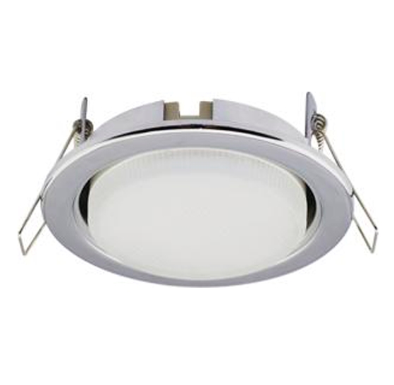 Светильник светодиодный встраиваемый - Ecola Light GX53 H4 LED Хром GX53 LED 6,0W 2800К матовое стекло 38x106 - TC5W60ELC фото